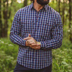 Jockey Outdoors Men's Long Sleeve Button Up L NWT